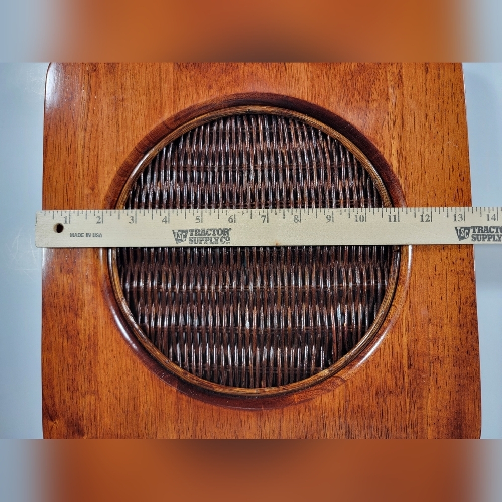Lenox Riverwood Teak Square Plate Charger Decorative Rustic Cabin Replacement - Picture 9 of 11